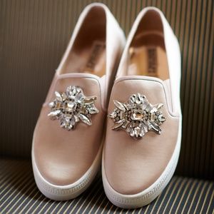 Barre Embellished Slip-On Sneakers